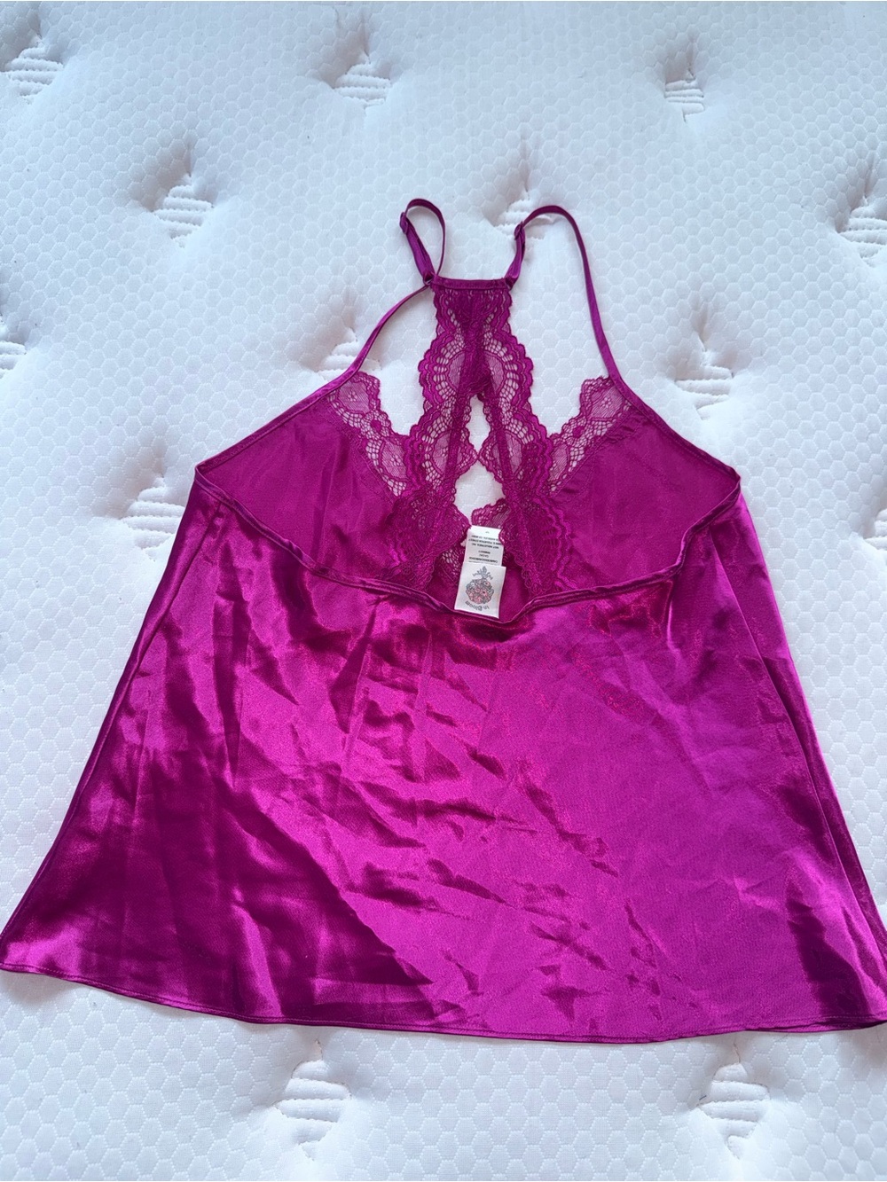 159. In Bloom by Angelique Pink Satin Lace Cami Top
Size: Small - Picture 3 of 4